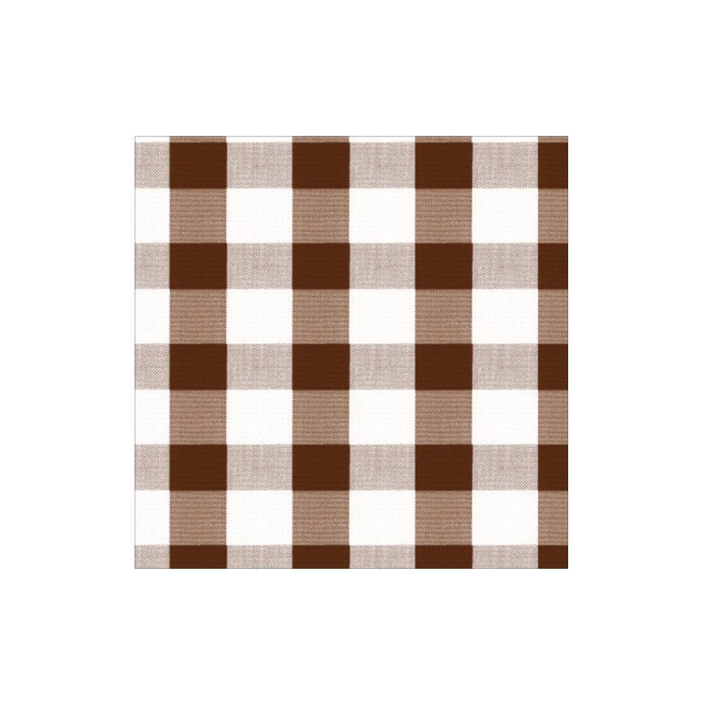 Chocolate Gingham Cocktail Napkins